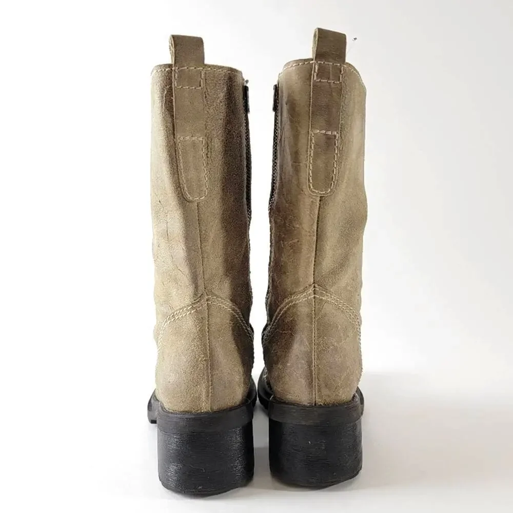 Vintage 90s Grunge Combat Chunky Platform Boots - 7 - Picture 8 of 12